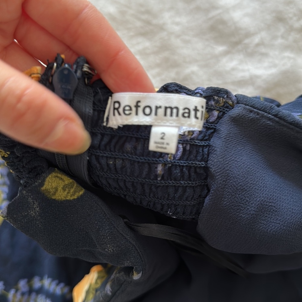 Reformation Lore Strapless Dress sz 2 - Picture 7 of 7